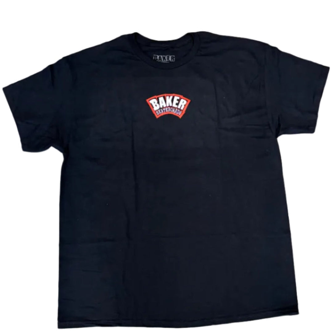 Baker Arch Logo T-Shirt - Black/Red