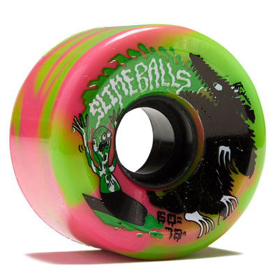 Slime Balls Jay Howell OG Slime Pink Green Swirl 78A 60mm