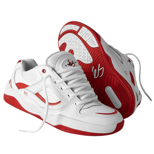 éS TJ Rogers Shoes - White/Red