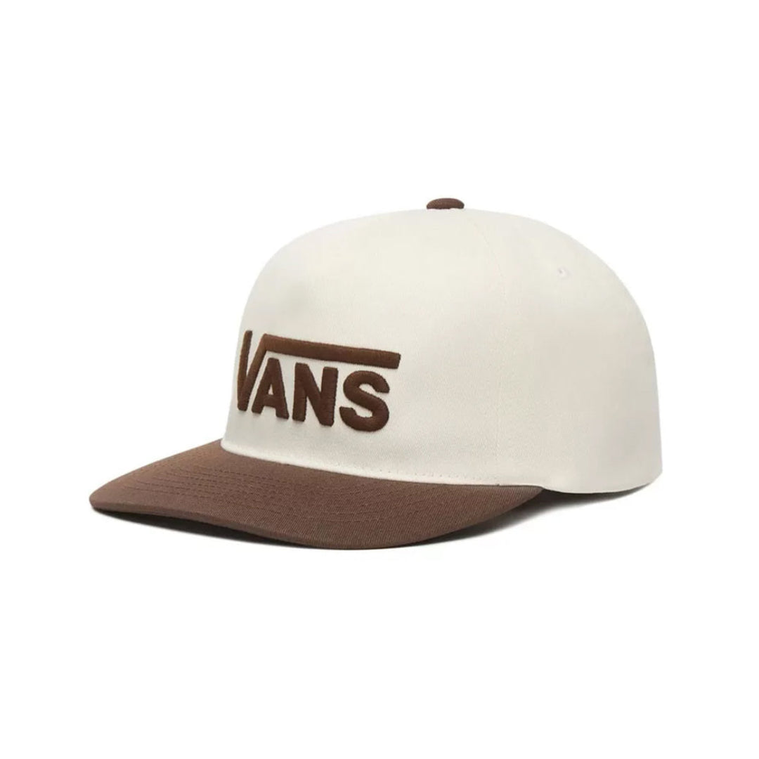 Vans Drop V Logo Snapback Hat - Vintage Cocoa
