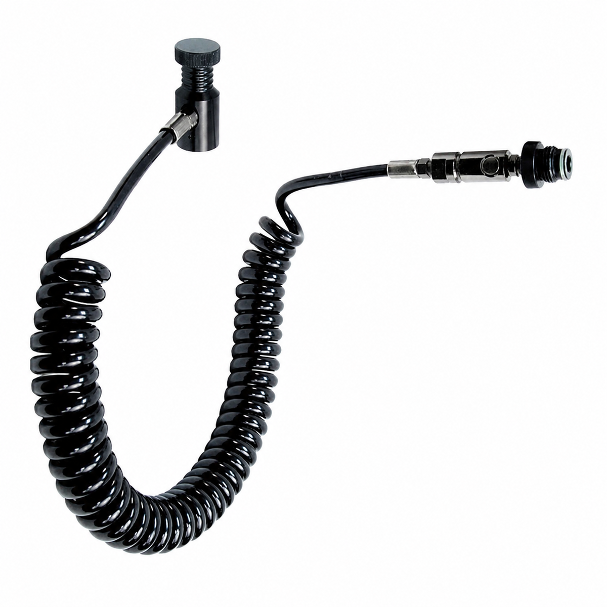 Tippmann ConneX Coiled Paintball Remote Line System w/ On/Off Push Connect