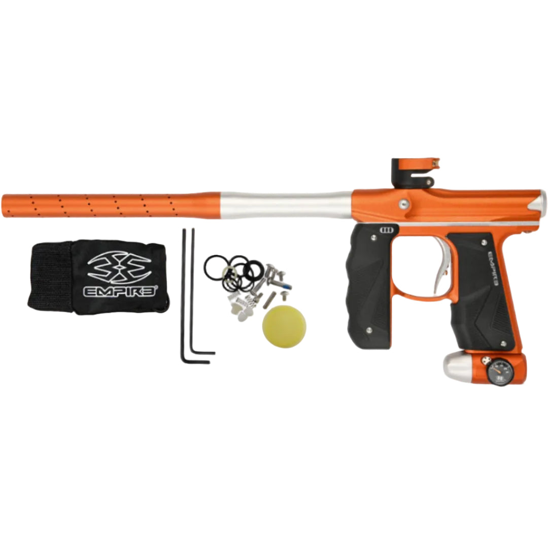 Empire Mini GS Paintball Gun w/ 2 Piece Barrel - Dust Tangerine/Dust White