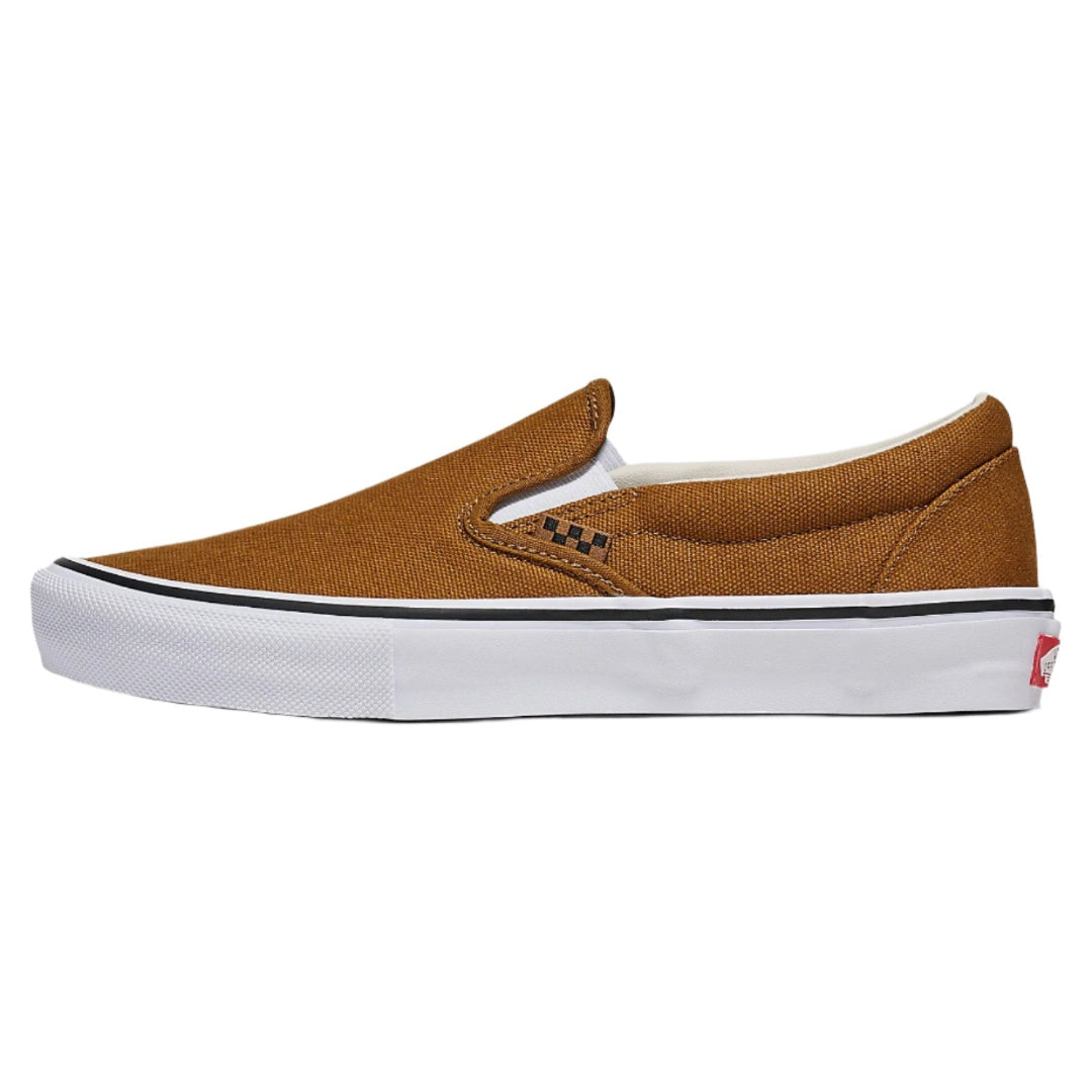 Vans Skate Slip On Shoes - Duck Canvas/Golden Brown
