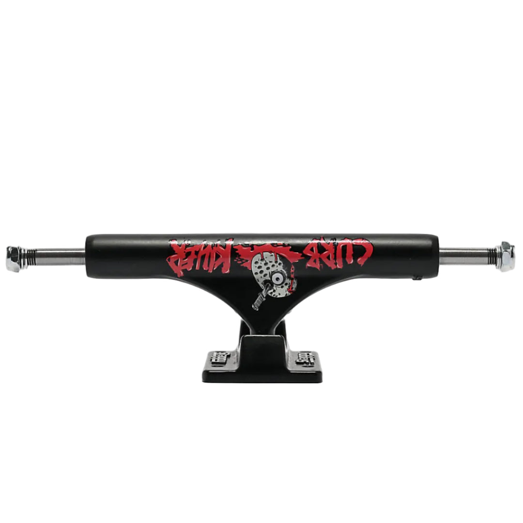 Slappy X Heroin ST1 Inverted Hollow Curb Killers 2 Polished Trucks - Black