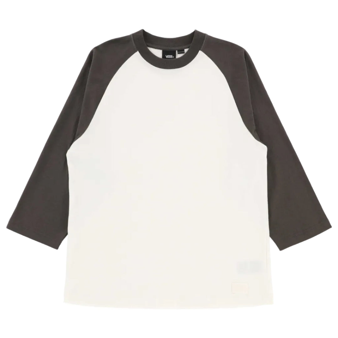 Vans Standard Raglan Faded Long Sleeve T-Shirt - Black/Egret