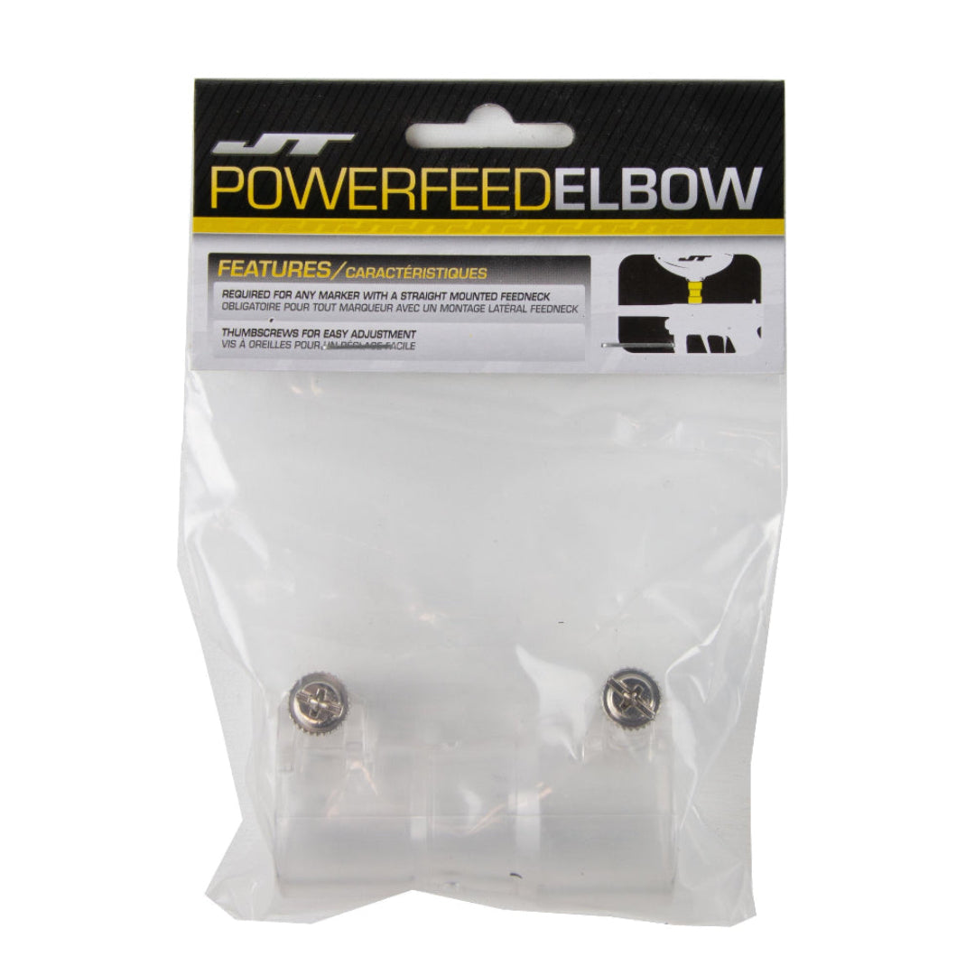 JT Powerfeed Elbow Straight Clear