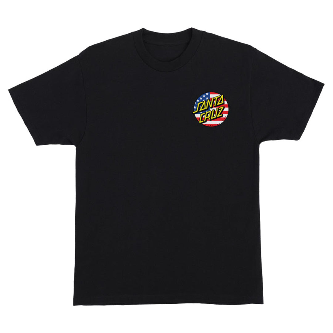 Santa Cruz 4th Of July Dot Heavyweight T-Shirt - Black