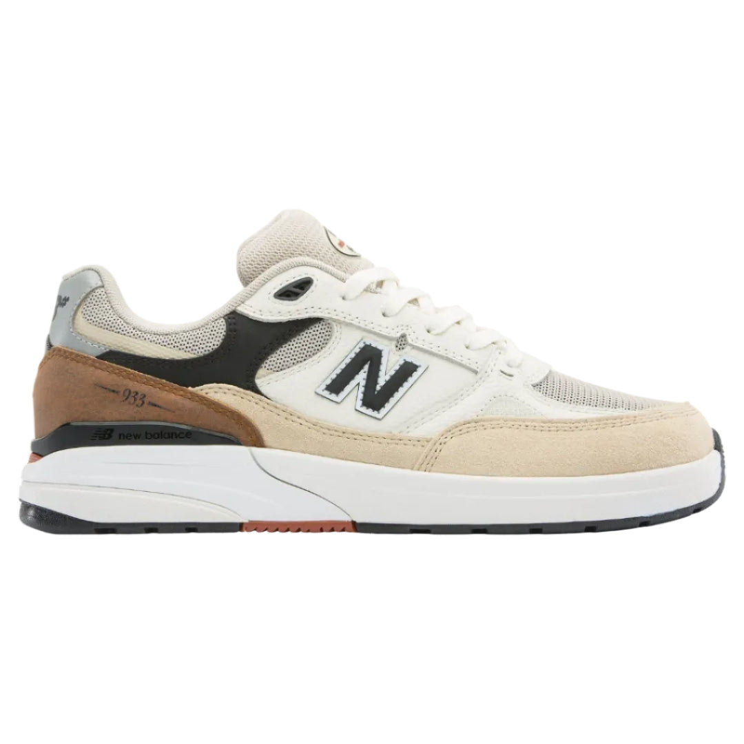 New Balance Numeric 933 Andrew Reynolds Shoes - Brown/White