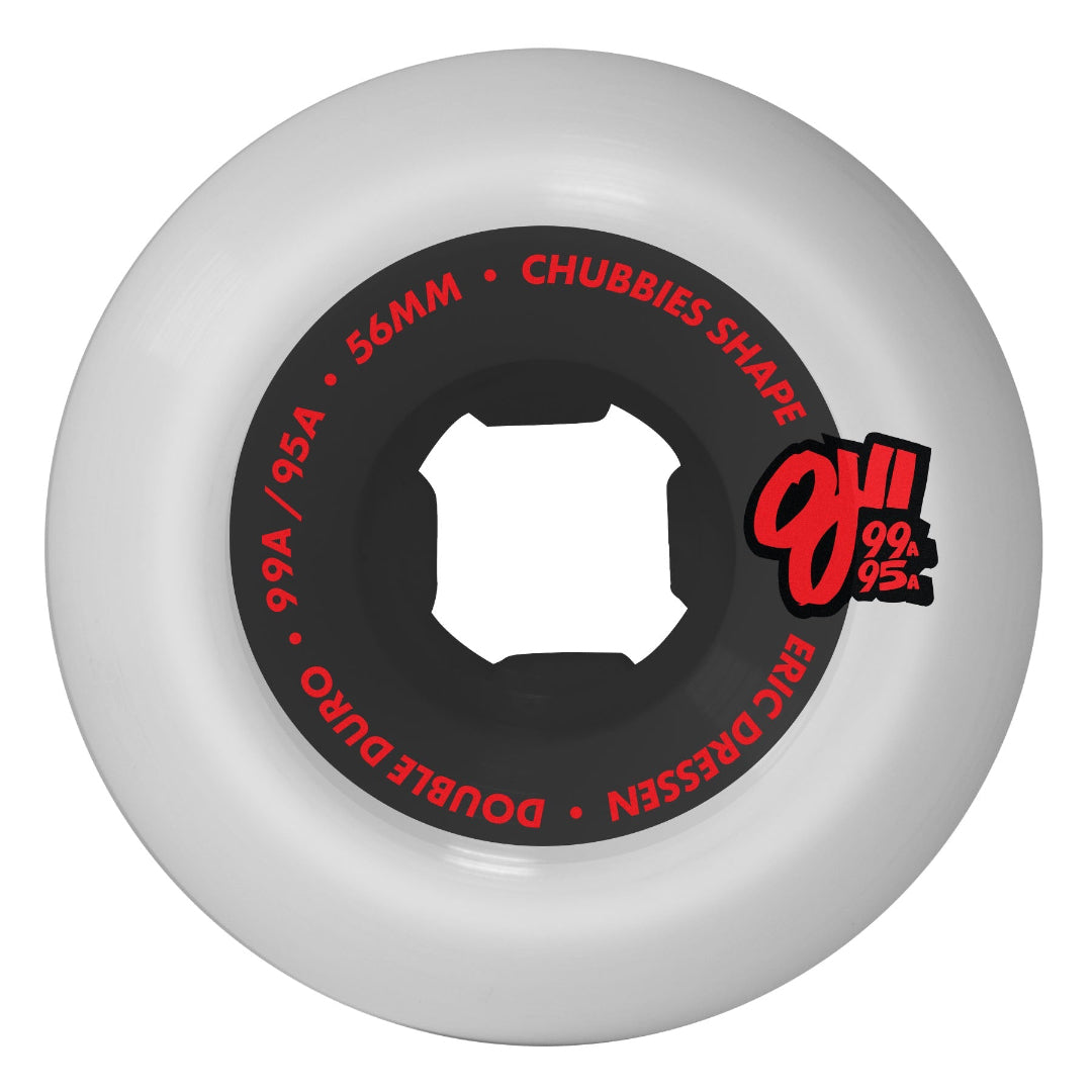 OJ Eric Dressen Rose Skull Double Duro Chubbies 56mm 99/95 Duro Wheels