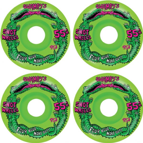 Snot Swampy Four Hour Make Outs Neon Green Conical 55MM 95A