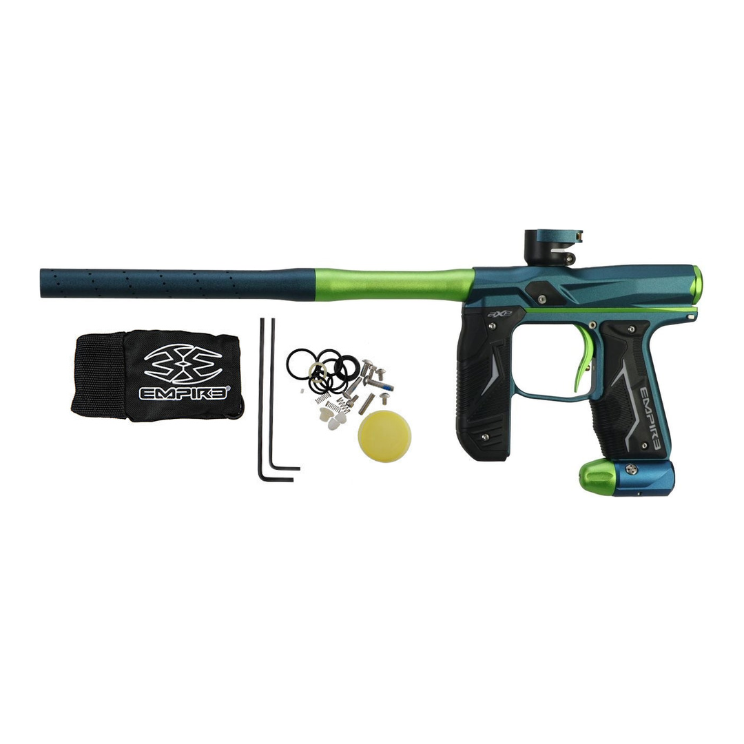 Empire Axe 2.0 Paintball Gun w/ Redline OLED Board - Dust Admiral Blue/Dust Cadmium Green