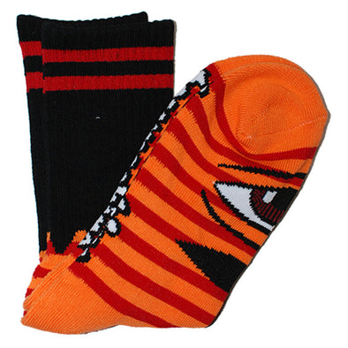 Toy Machine Sect Eye Stripe Socks (Orange & Red)