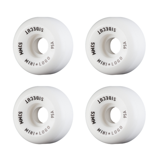 Mini Logo Hybrid Sidecut White 53mm 95D Wheels