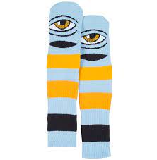 Toy Machine Eye Big Stripe Socks (Blue)