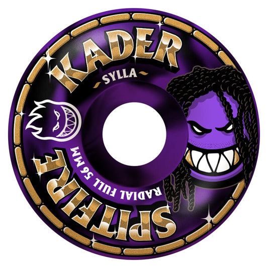 Spitfire Formula Four Kader Rolly Radial Full 56mm 99D Wheels - Black/Purple Swirl