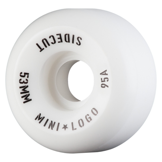 Mini Logo Hybrid Sidecut White 53mm 95D Wheels