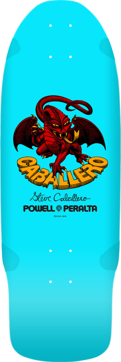 Bones Brigade® Steve Caballero 15th Series Reissue Skateboard Deck Light Blue- 10.09 X 29.69