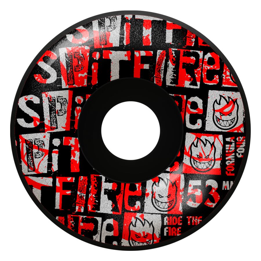 Spitfire Formula Four Ransom Radial 53mm 99D Wheels - Black