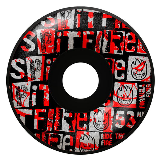 Spitfire Formula Four Ransom Radial 53mm 99D Wheels - Black