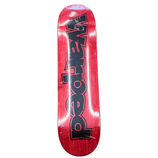Warped Logo Deck 8.38 - Stained Red