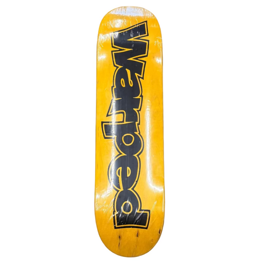 Warped Logo Deck 8.75 - Stained Yellow