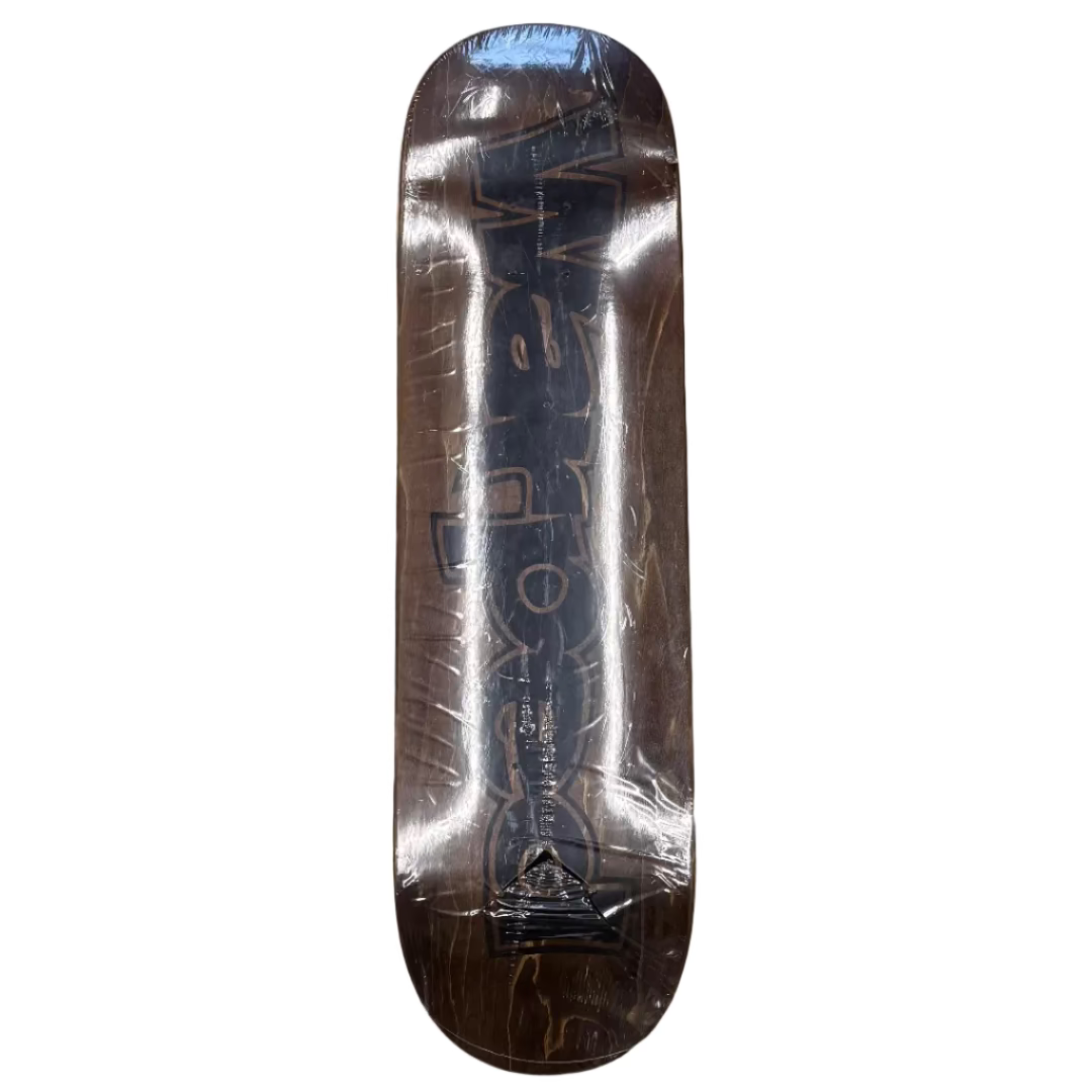 Warped Logo Deck 8.75 - Stained Brown