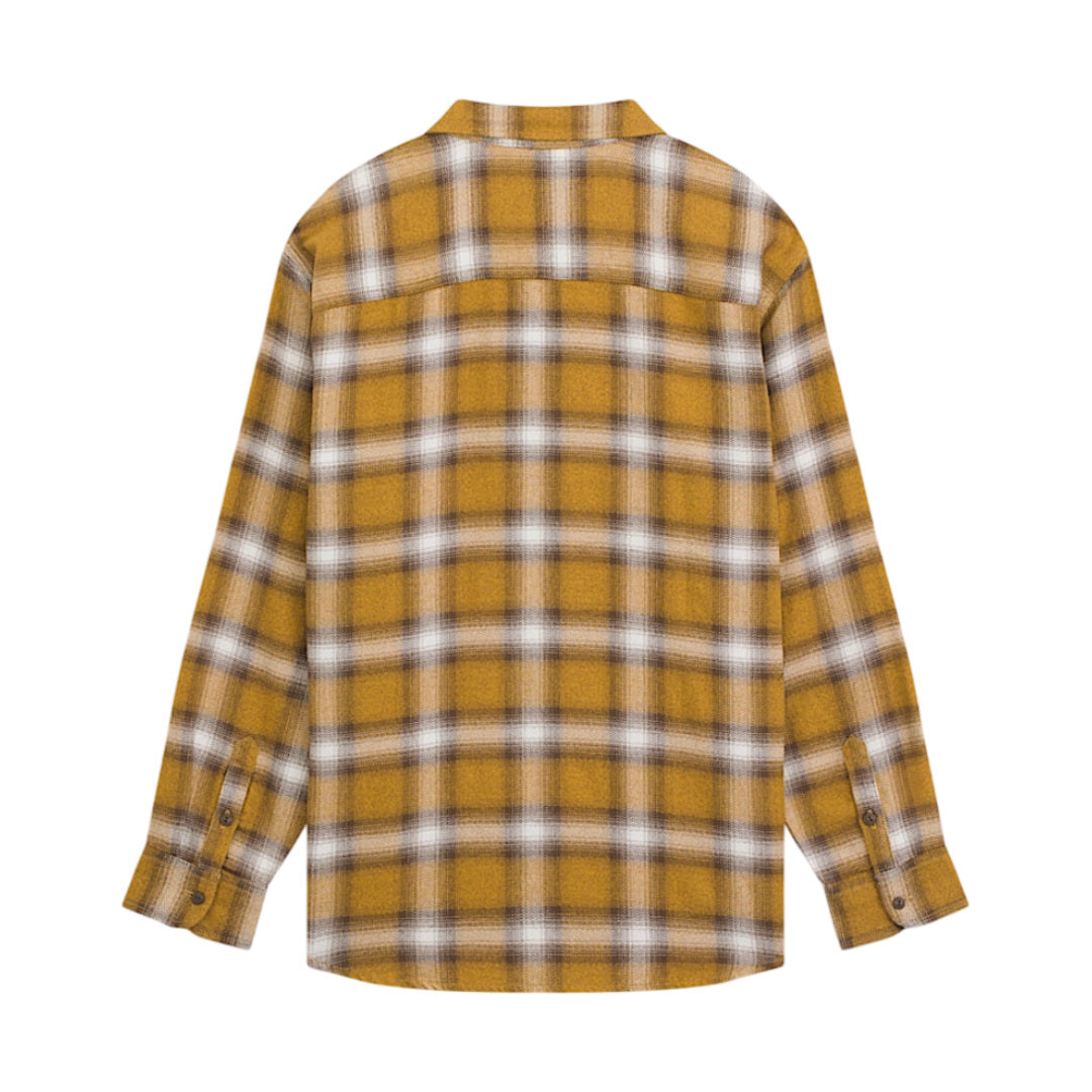 Vans Lawson Plaid Flannel Shirt - Fuel Yellow