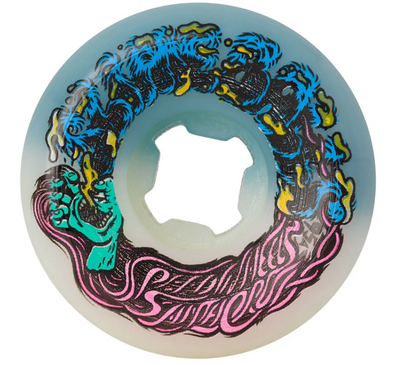 Slime Balls 54mm 95A 50-50 Hairballs (White/Teal)