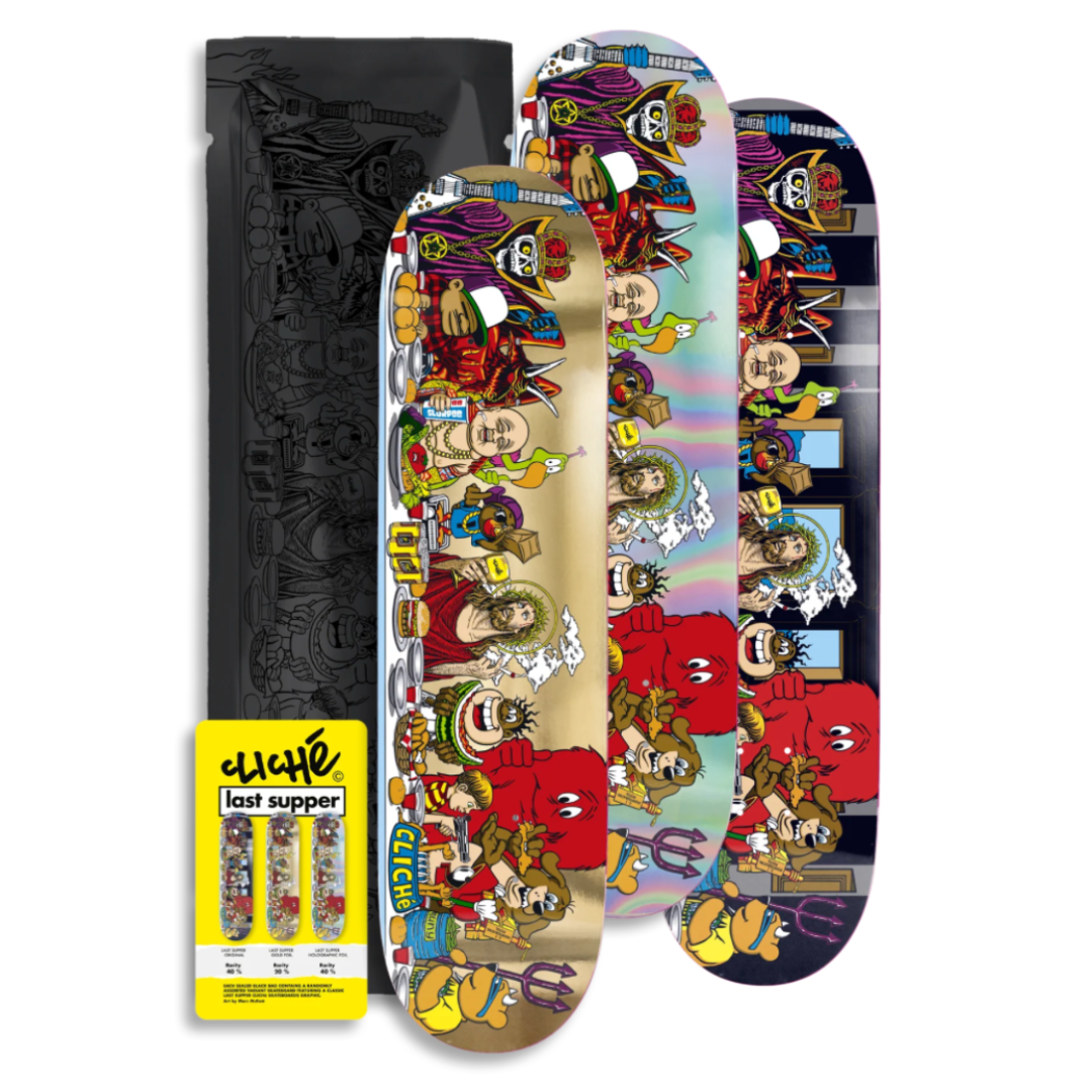 Cliché Last Supper Blind Bag Skateboard Deck 8.5
