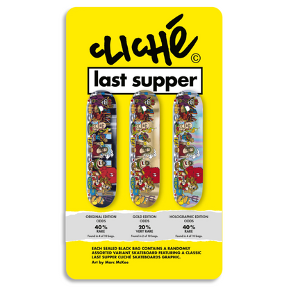 Cliché Last Supper Blind Bag Skateboard Deck 8.5