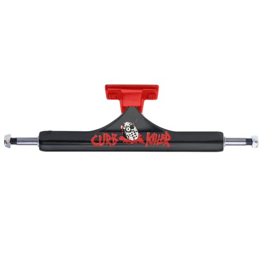 Slappy X Heroin ST1 Inverted Hollow Curb Killers 2 Polished Trucks - Black/Red