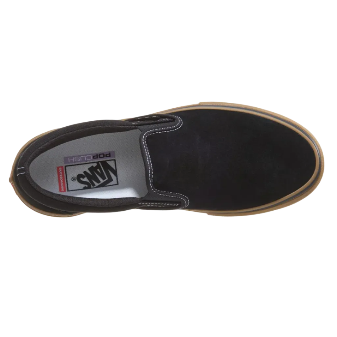 Vans Skate Slip-On Shoes - Black/Gum