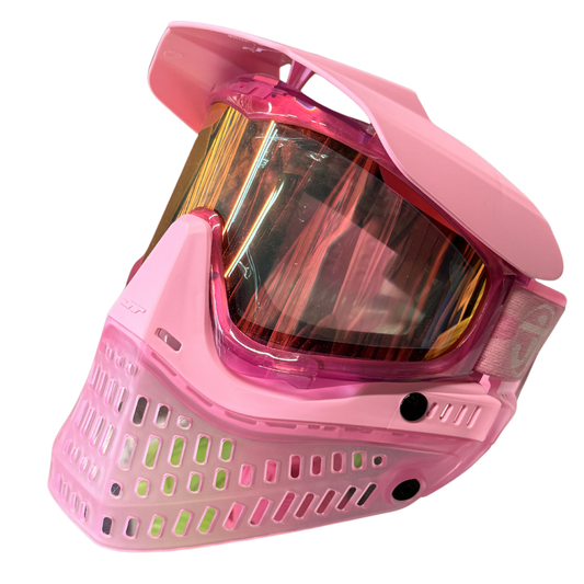 JT ProFlex Paintball Mask - Ice Birthstone Edition - October - Opal w/ Chromatic Red Lens