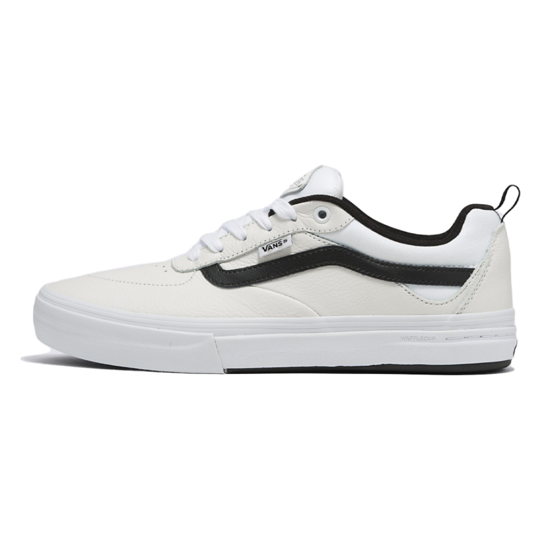 Vans Kyle Walker Shoes - Leather True White/Black – Warped Skate Shop