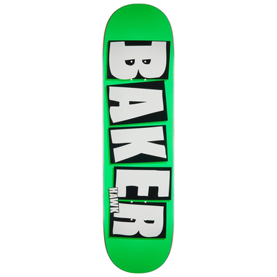 Baker Hawk Brand Name Neon Deck 8.5 (Neon Green)