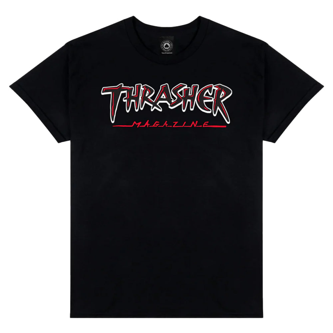 Thrasher Splash T-Shirt - Black