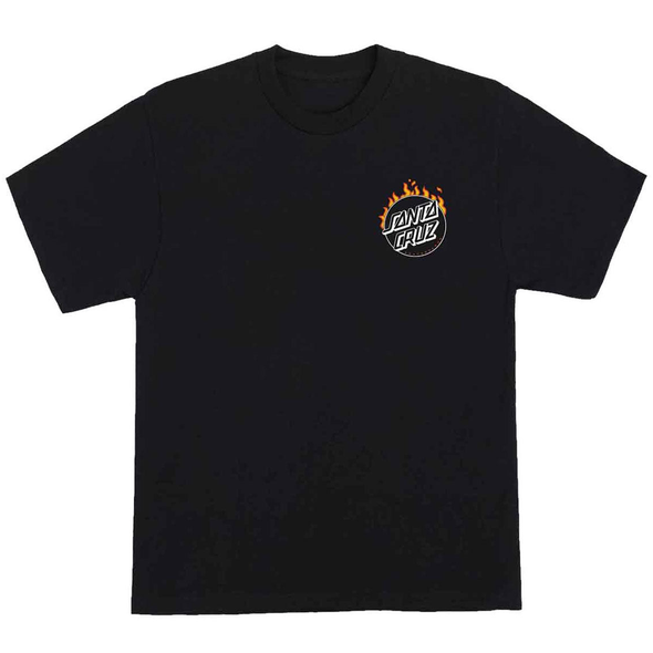 Santa Cruz Burnt Opus Oversized Heavyweight T-Shirt (Black)