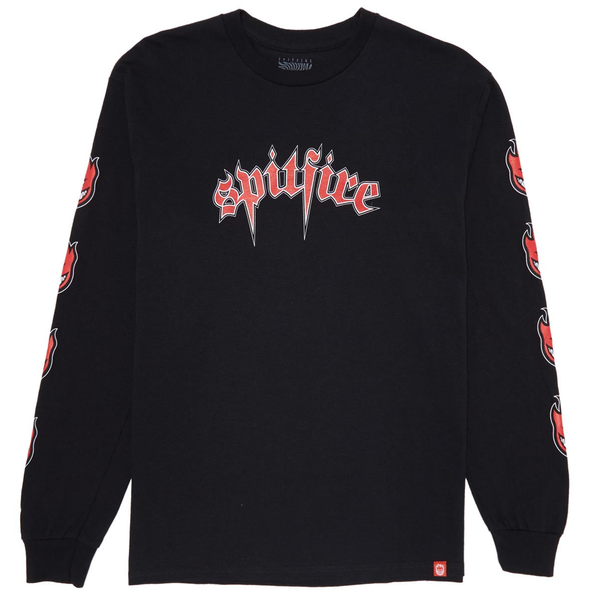 Spitfire Venom Long Sleeve T-Shirt (Black/Red)