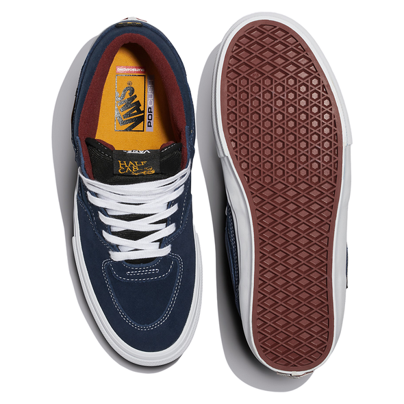 Vans Skate Half Cab Shoes (Navy/Burgundy)