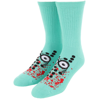 Heroin Curb Killer Skateboard Socks (Teal)