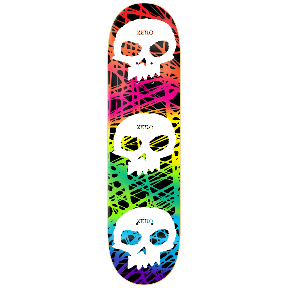 Zero 3 Skull Color Deck (Rainbow) – Warped Skate Shop