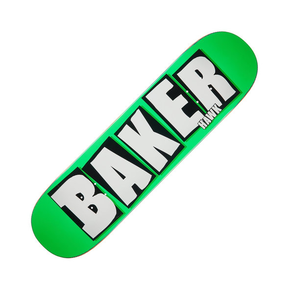 Baker Hawk Brand Name Neon Deck 8.5 (Neon Green)