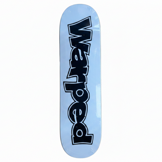 Warped Logo Deck 8.25 - White
