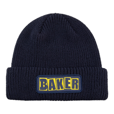 Baker Brand Logo Beanie (Navy/Yellow)