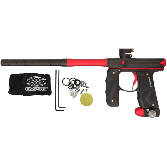 Empire Mini GS Paintball Gun w/ 2 Piece Barrel - Dust Black/Dust Red *GENTLY USED*