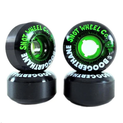 Snot Swampy Gator Boogerthane 52mm 99A Wheels - Black/Clear Green