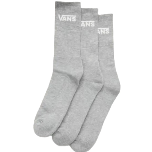 Vans Classic Crew 3 Pack Socks - Grey