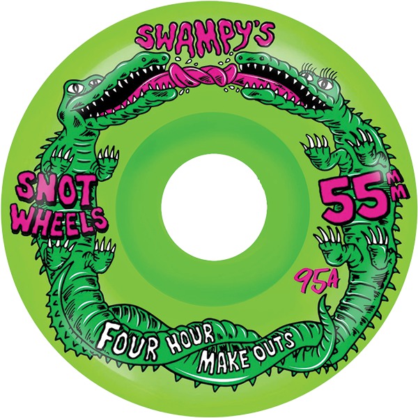 Snot Swampy Four Hour Make Outs Neon Green Conical 55MM 95A