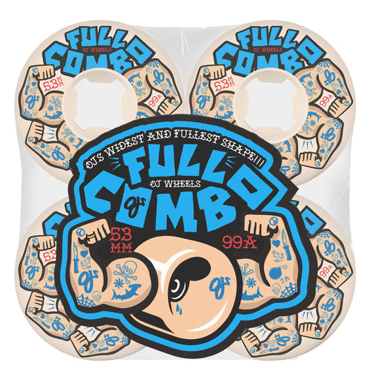 OJ Team Elite Full Combo White 53mm 99a Wheels
