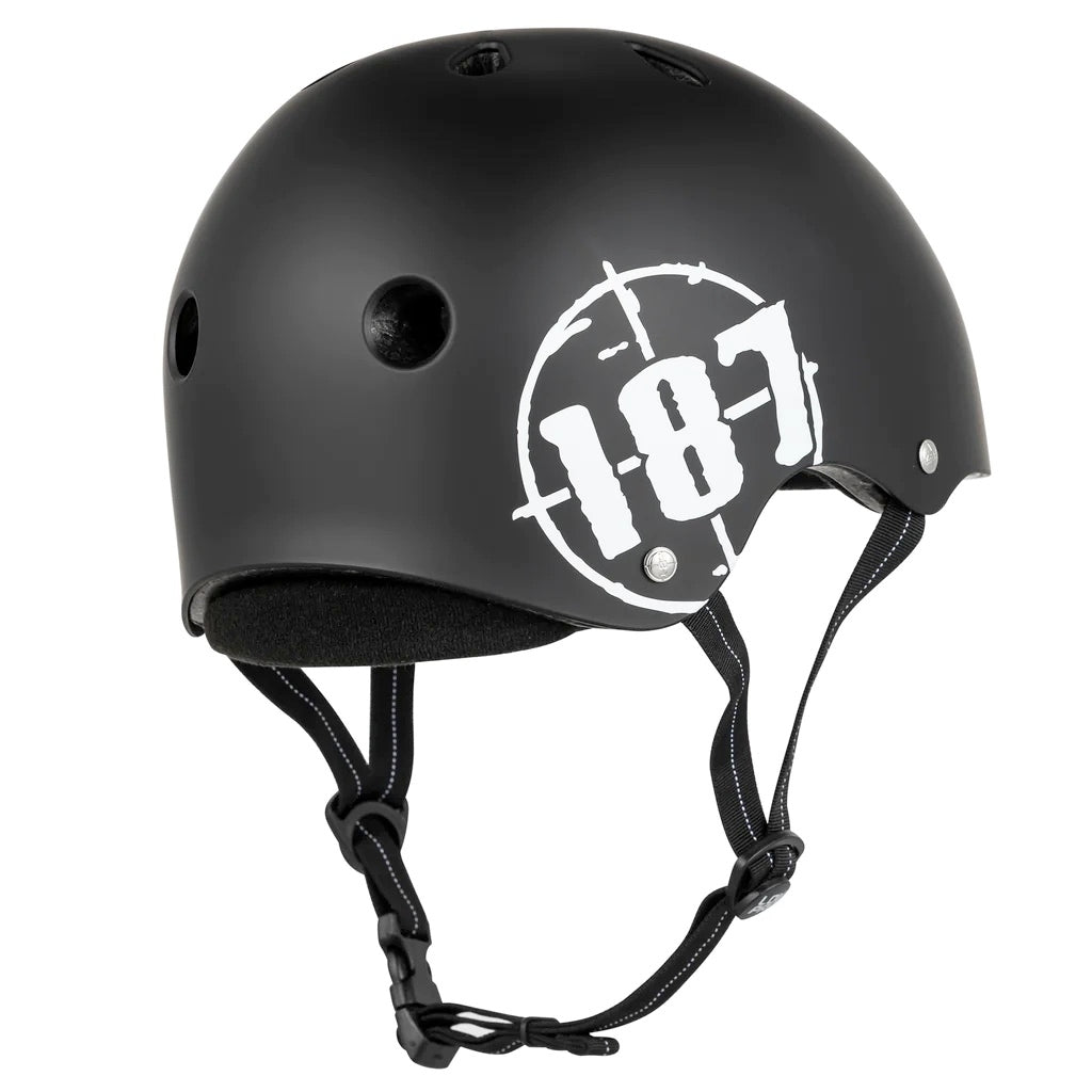 187 Killer Pads Low Pro Helmet - Black/White